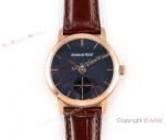 GB Factory replica Audemars Piguet Jules Audemars Rose Gold Black MOP Dial Watch